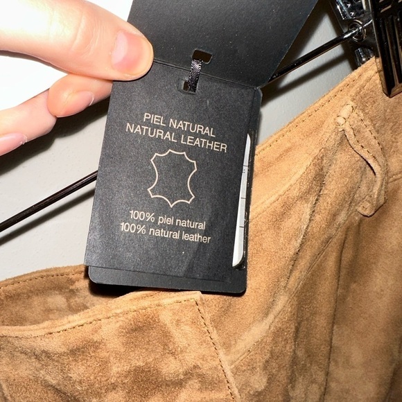 MASSIMO DUTTI Suede Leather Culottes - Picture 9 of 10